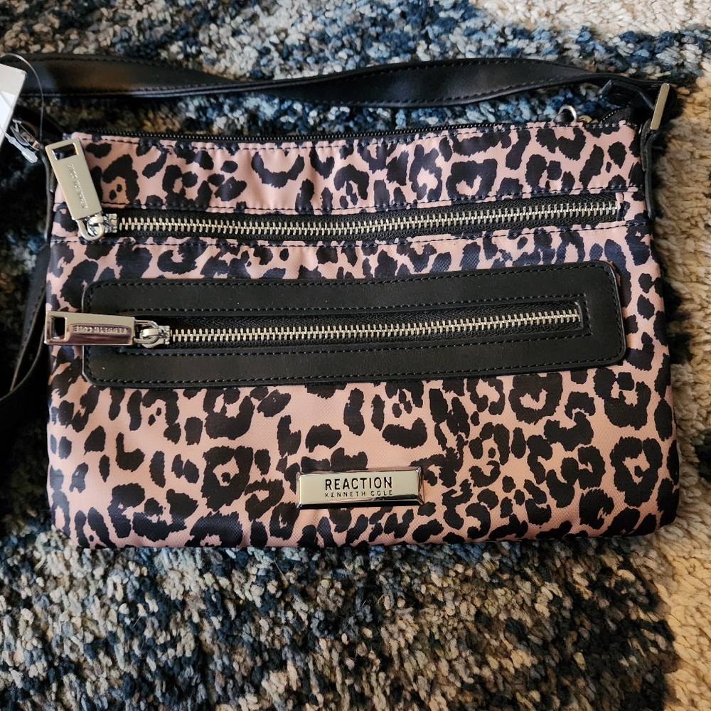 Kenneth Cole Reaction Leopard Crossbody Bag